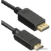 Кабель аудио-видео Buro v. 1.2 DisplayPort (m)/HDMI (m) 2м. Позолоченные контакты черный (BHP DPP_HDMI-2)