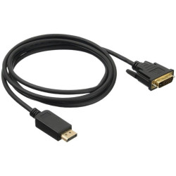 Кабель аудио-видео Buro 1.1v DisplayPort (m)/DVI-D (Dual Link) (m) 2м. Позолоченные контакты черный (BHP DPP_DVI-2)