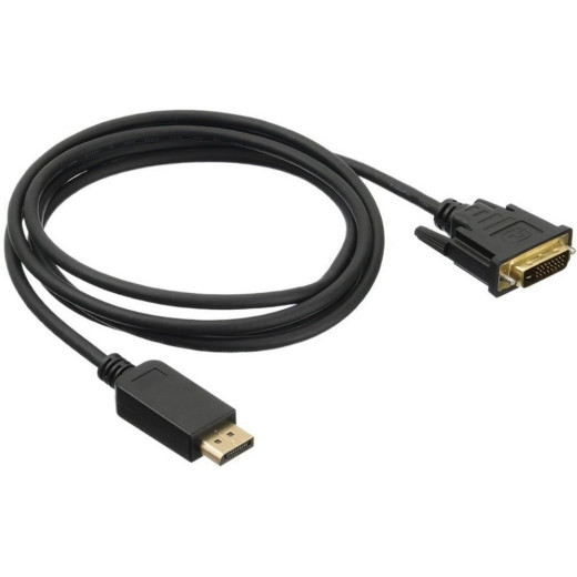 Кабель аудио-видео Buro 1.1v DisplayPort (m)/DVI-D (Dual Link) (m) 2м. Позолоченные контакты черный (BHP DPP_DVI-2)