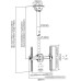 Кронштейн для телевизора Arm Media LCD-1800 черный 26 -65  макс.50кг потолочный поворот и наклон