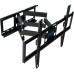 Кронштейн для ТВ KROMAX OPTIMA-409 black (max VESA 600x400 мм, настенный, наклонно-поворотный, max 45 кг) (24050)