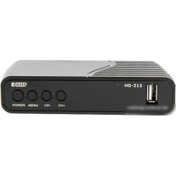 Ресивер DVB-T2 Сигнал Эфир HD-215 черный