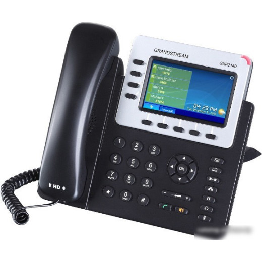 Телефон Grandstream GXP-2140, VoIP 2 Порта Ethernet 10