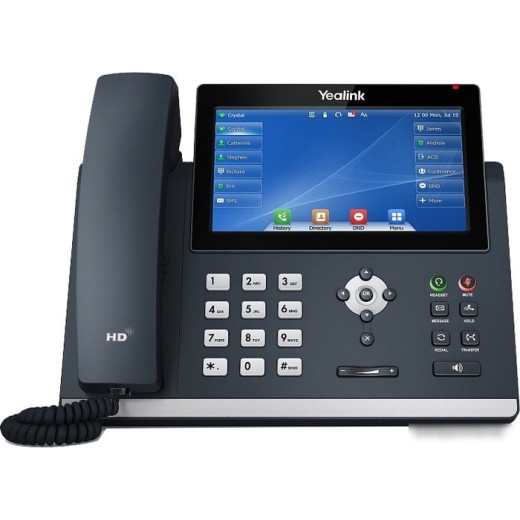Телефон SIP Yealink SIP-T48U черный