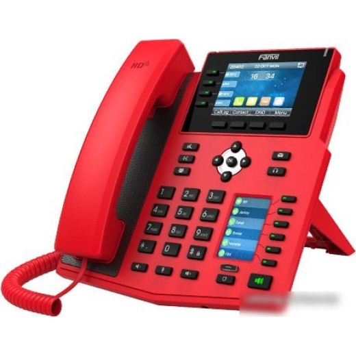 Телефон IP Fanvil X5U-R красный