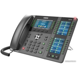 Телефон X210   IP Fanvil IP телефон 20 линий, цветной экран 4.3" + два доп. цветных экрана 3.5", HD, Opus, 10/100/1000 Мбит/с, USB, Bluetooth, PoE {10}
