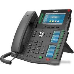 X6U   IP Fanvil IP телефон 20 линий, цветной экран 4.3 + два доп. цветных экрана 2.4, HD, Opus, 10/100/1000 Мбит/с, USB, Bluetooth, PoE