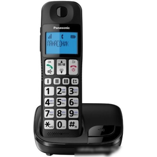 Р/Телефон Dect Panasonic KX-TGE110RUB черный АОН