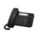 Телефон проводной Panasonic KX-TS2352RUB, повторный набор, индикатор вызова, черный