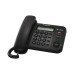 Телефон проводной Panasonic KX-TS2356RUB, ЖК дисплей, АОН, 50 номеров, черный