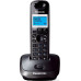 Беспроводной телефон PANASONIC KX-TG2511RUT, темно-серый металлик и черный