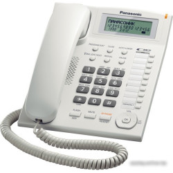 Проводной телефон PANASONIC KX-TS2388RUW, белый