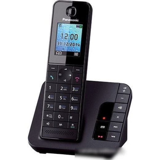 Беспроводной телефон PANASONIC KX-TGH220RUB, черный