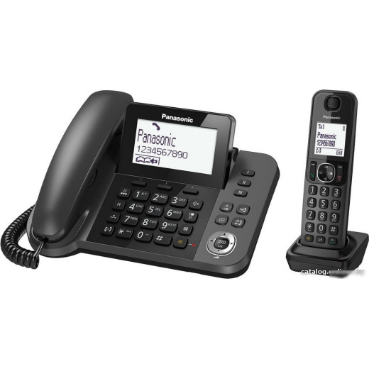 Р/Телефон Dect Panasonic KX-TGF320RUM серый металлик автооветчик