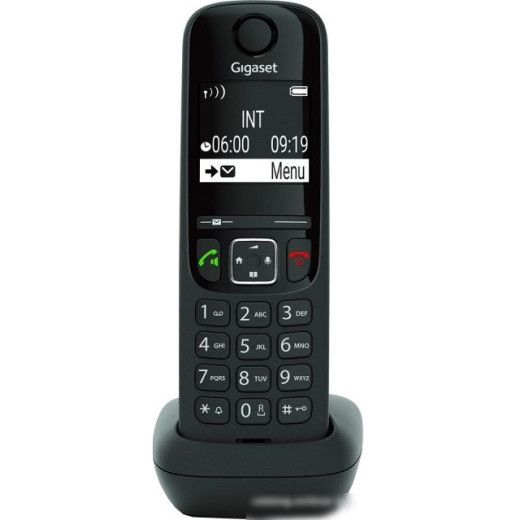 Трубка доп. Dect Gigaset AS690HX черный для AS690