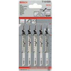 Набор пилок BOSCH T101BR HCS, по дереву, 5шт