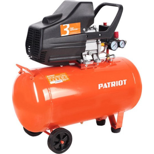 Компрессор поршневой Patriot EURO 50/260 масляный 260л/мин 50л 1800Вт оранжевый