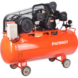 Компрессор поршневой Patriot PTR 100-670 масляный 670л/мин 100л 3000Вт оранжевый