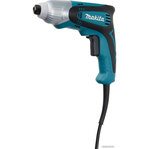 Дрель-шуруповерт ударная Makita TD0100 230Вт патрон:Шестигранник 6.35 мм (1/4)