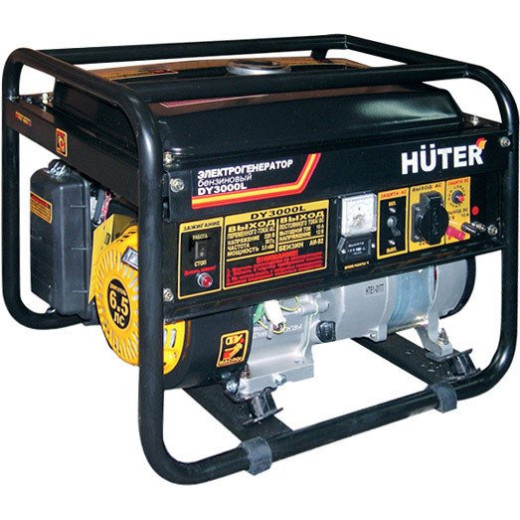 Бензиновый генератор HUTER DY3000L, 220, 2.5кВт