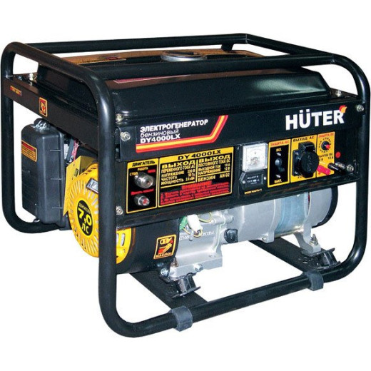 Бензиновый генератор HUTER DY4000LX, 220, 3кВт
