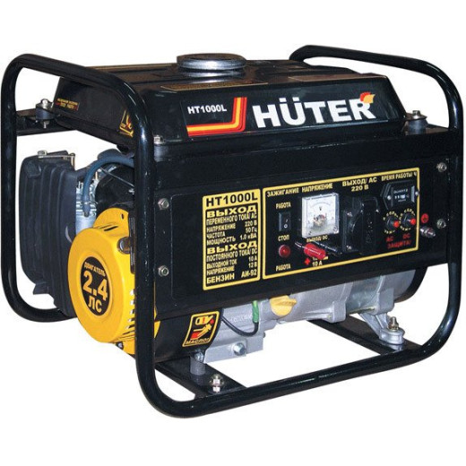 Бензиновый генератор HUTER HT1000L, 220, 1кВт
