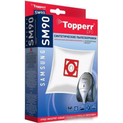 Пылесборники Topperr SM90 1407 сверхпрочные нетканые (4пылесбор.) (1фильт.)
