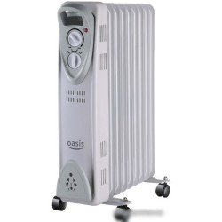Радиатор масляный Oasis US-10 мощность 1000 Вт, площадь обогрева 10 м2