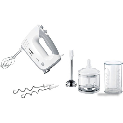 Миксер ручной Bosch MFQ36480 450Вт белый/серый